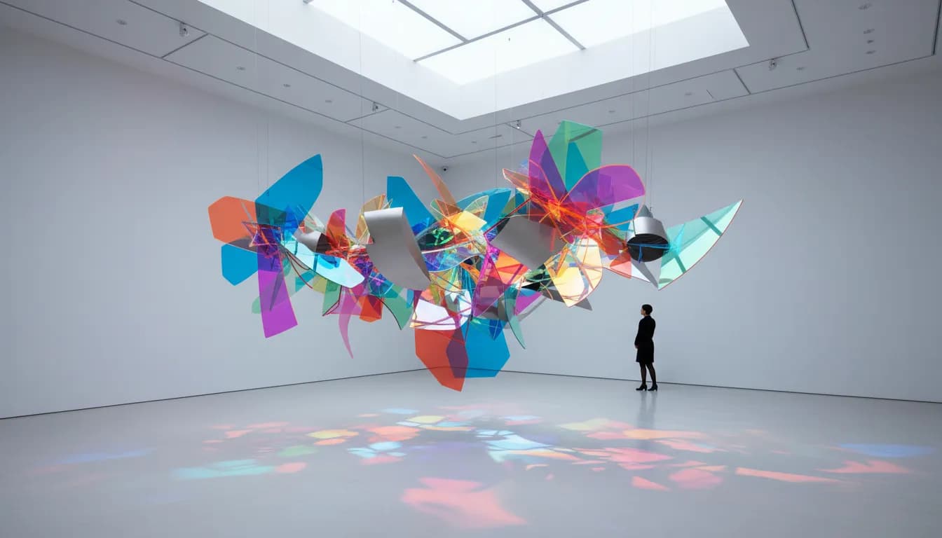 Misty forest basking in soft sunrise light creating a peaceful, diffused atmosphere