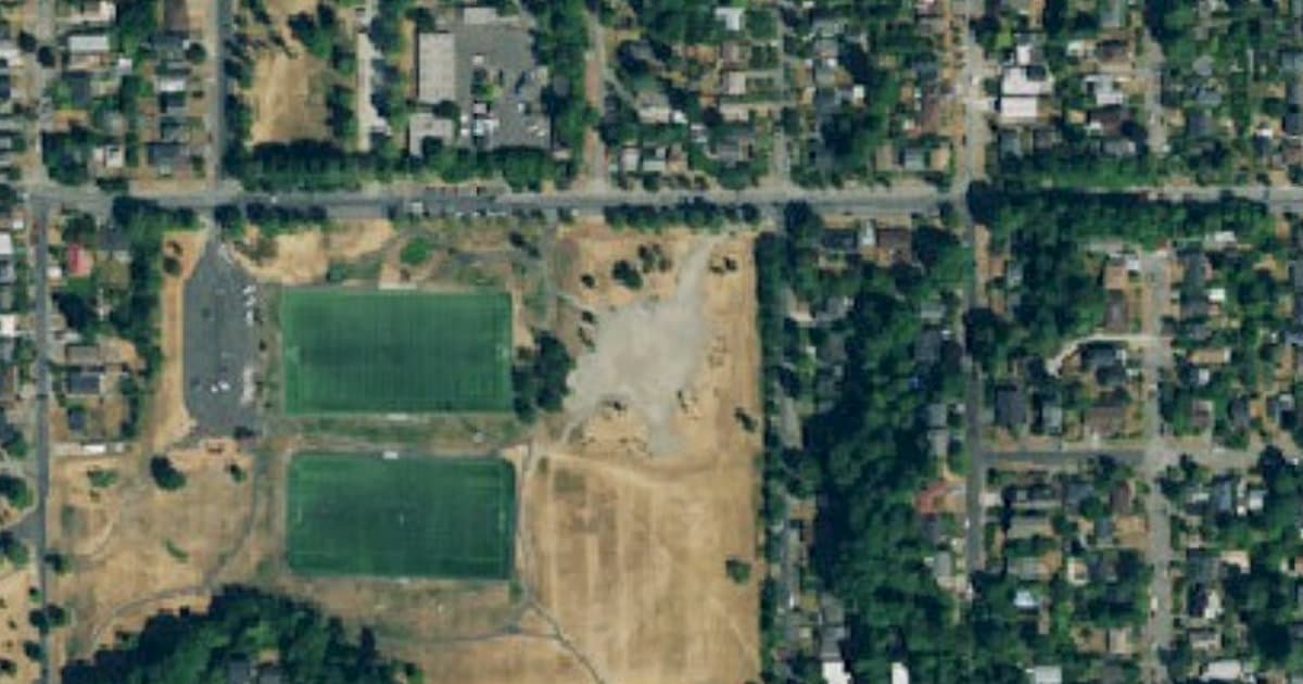 Genesee Park Off-Leash Area dog park in Seattle village, WA