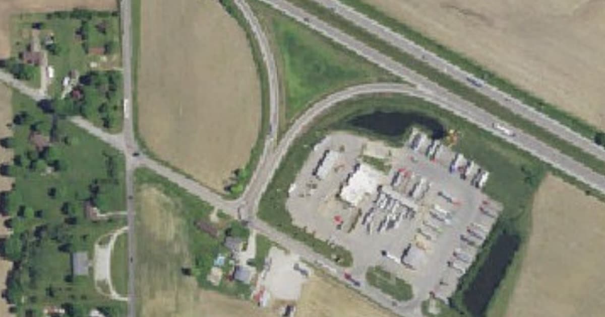Love's Travel Stop dog park in Saint Paul, IN