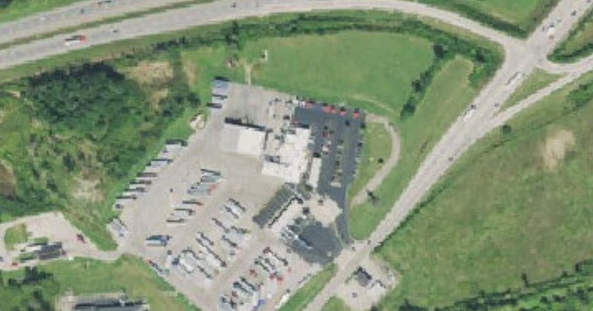 TA Travel Center dog park in London, OH