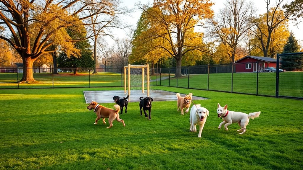 Dog Park at Saddle River County Park dog park in Ridgewood Joint Penton Pavillion, NJ