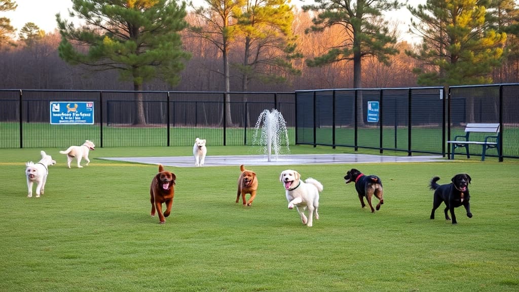 Dog Park at Town Creek Park dog park in Auburn, AL