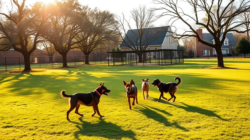 Veterans Park dog park in Tupelo, MS