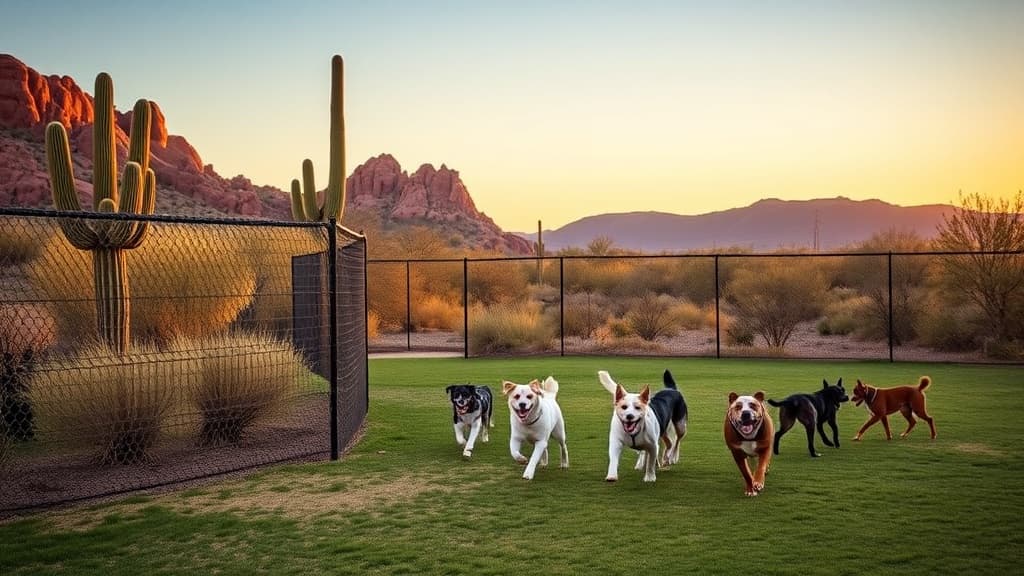 Terrible's Travel Center dog park in Quartzsite, AZ