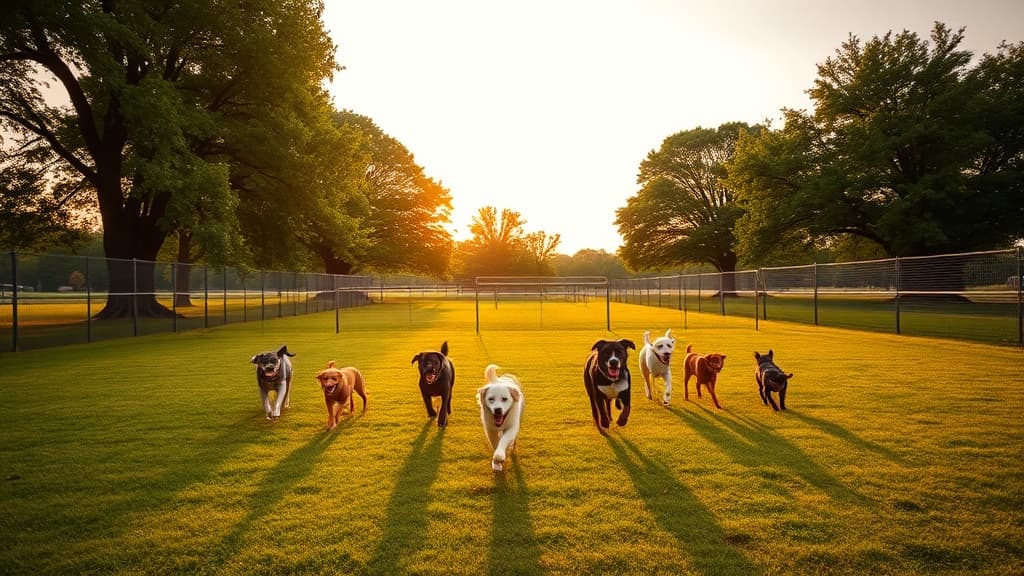 Hound Town Dog Park dog park in Crystal Lake, IL