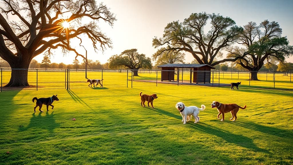 Love's Travel Stop dog park in Ranger, TX
