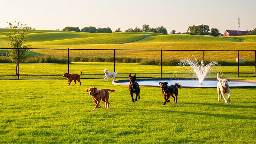 Bark Park at Creek Ridge County Park dog park in Michigan City, IN