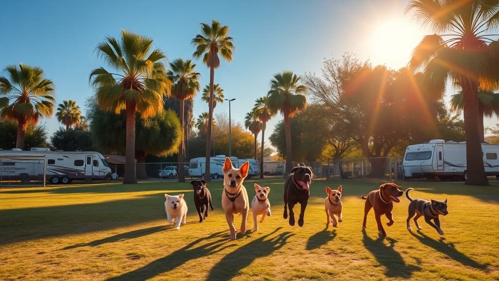 Perchanga RV Dog Park dog park in Unknown, CA