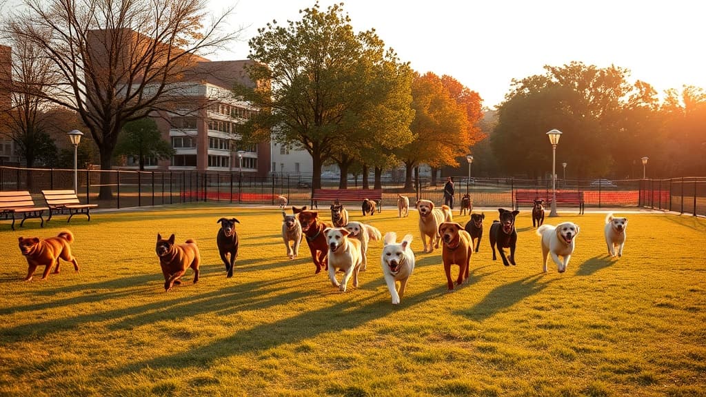 Paws Place Dog Park at Ward Acres dog park in City of New Rochelle, NY