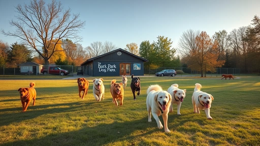 The Bark Park dog park in Marion, IL