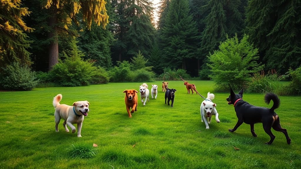 Off-Leash Dog Area at Cathedral Park dog park in Portland, OR