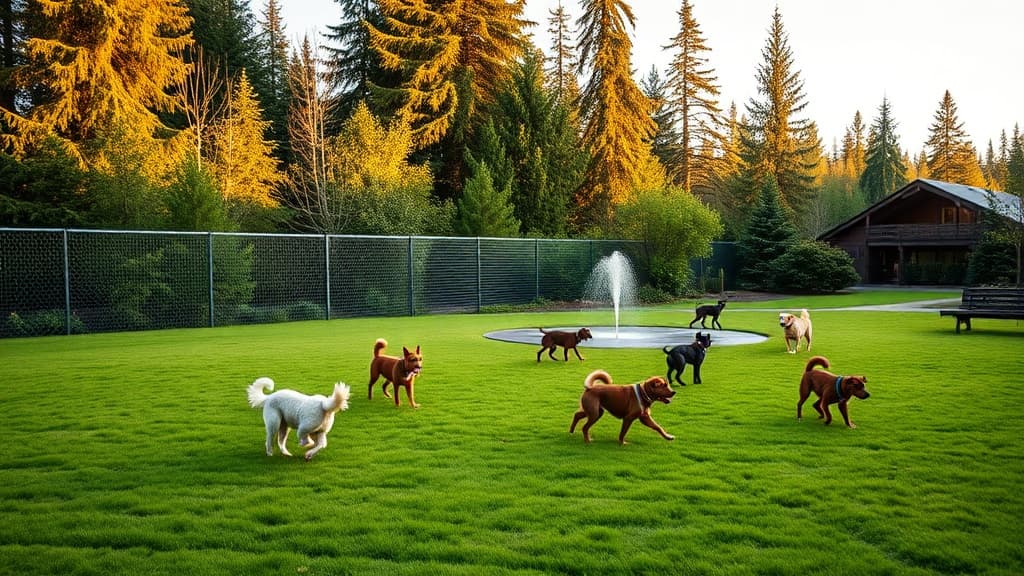 Dog Park at Hazeldale Park dog park in Aloha, OR