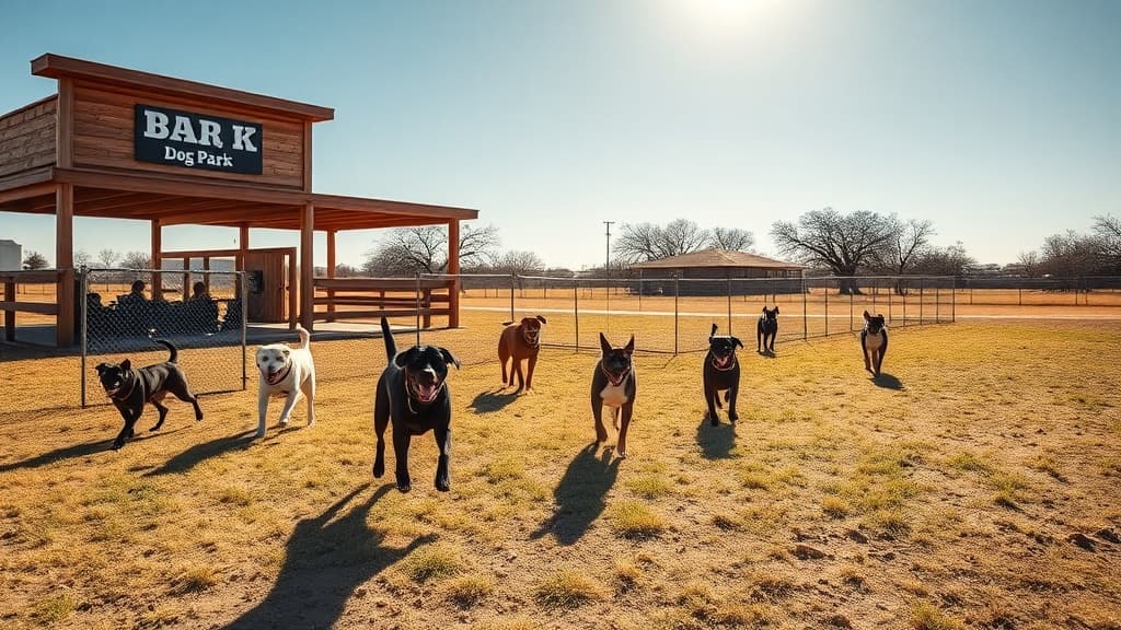 Bar K dog park in Oklahoma City, OK