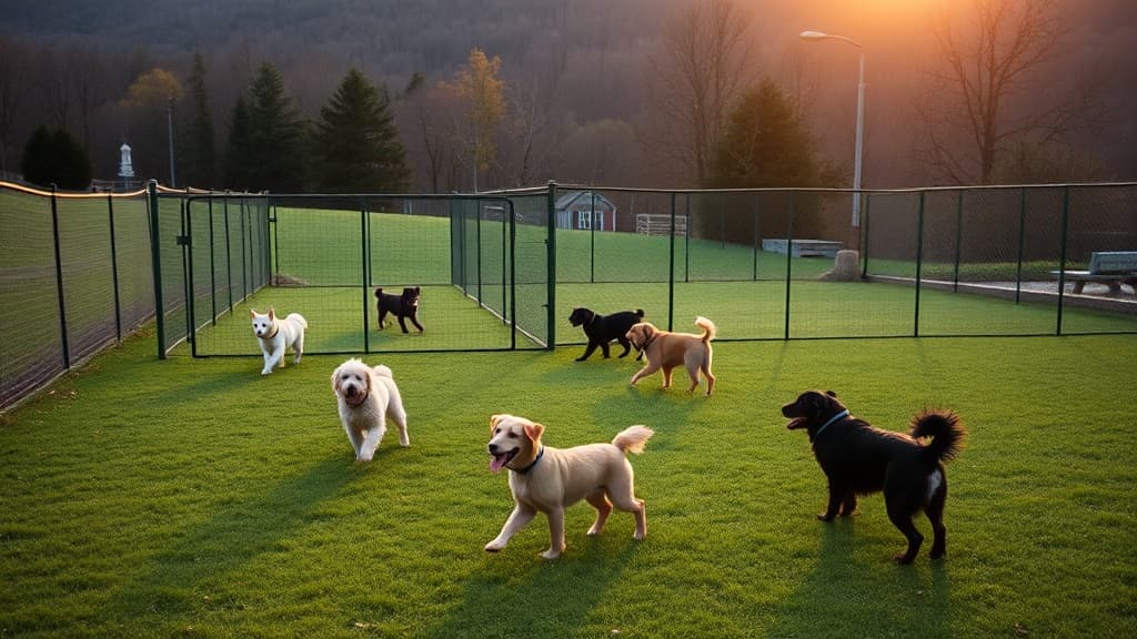 Hillside Park dog park in Clarks Summit, PA