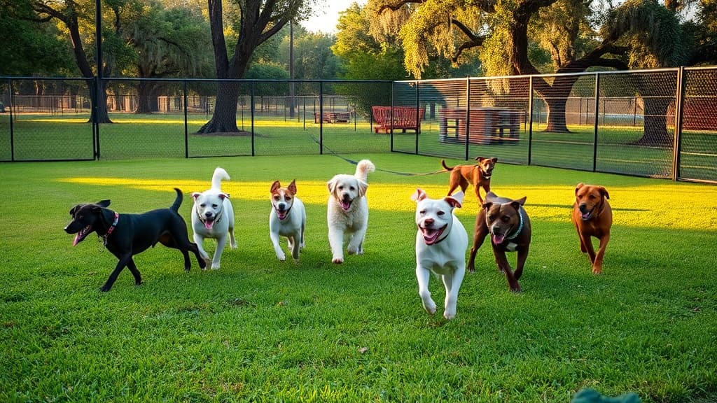 Crescent Park Dog Run dog park in New Orleans, LA