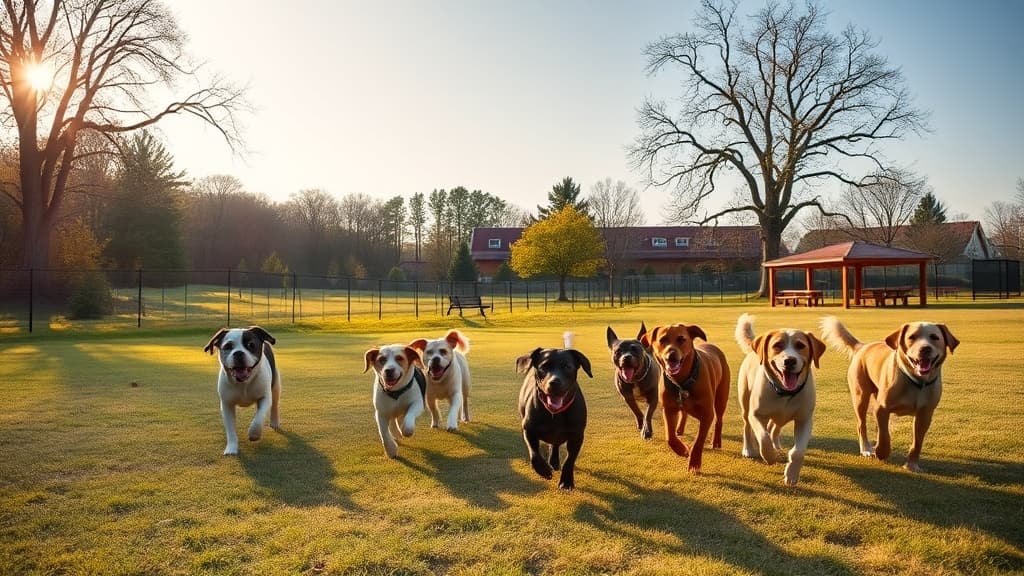Barkingfield Park dog park in Kennett Square, PA