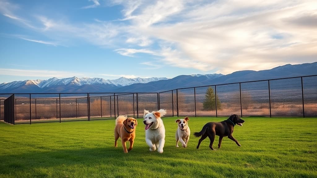 Soft Gold Dog Park dog park in Fort Collins suburb, CO