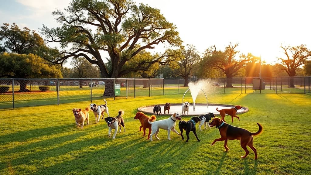 Dog Park at Elizabeth Glover Park dog park in Houston, TX