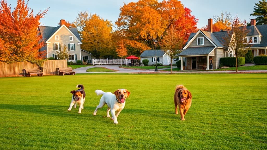 Tradewinds Field Preserve dog park in Vineyard Haven, MA
