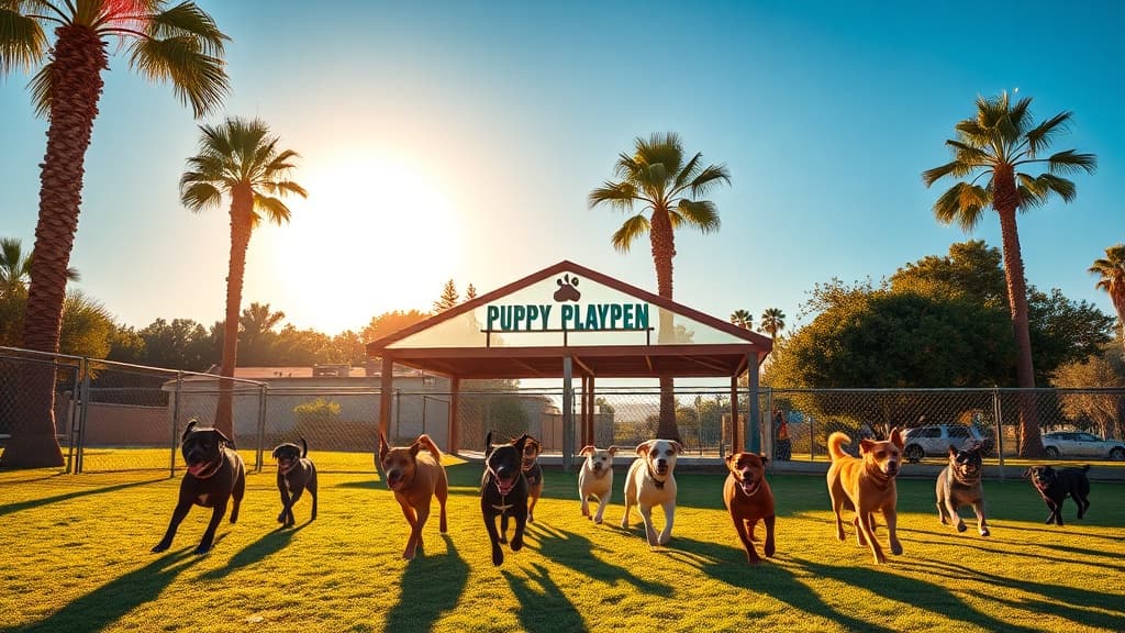 Puppy Playpen dog park in Ukiah, CA