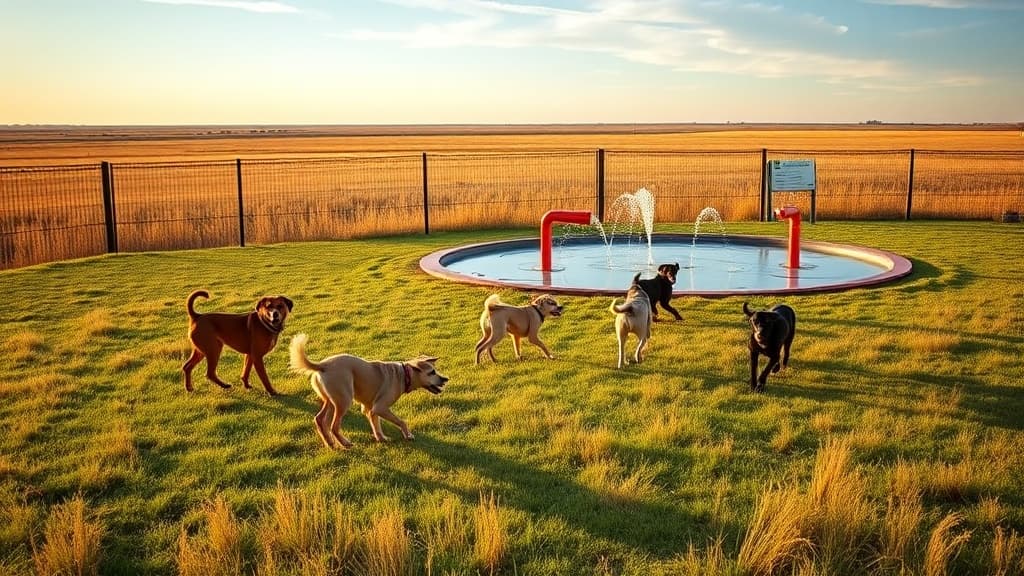 The Dog Park in Central Park dog park in Andover, KS