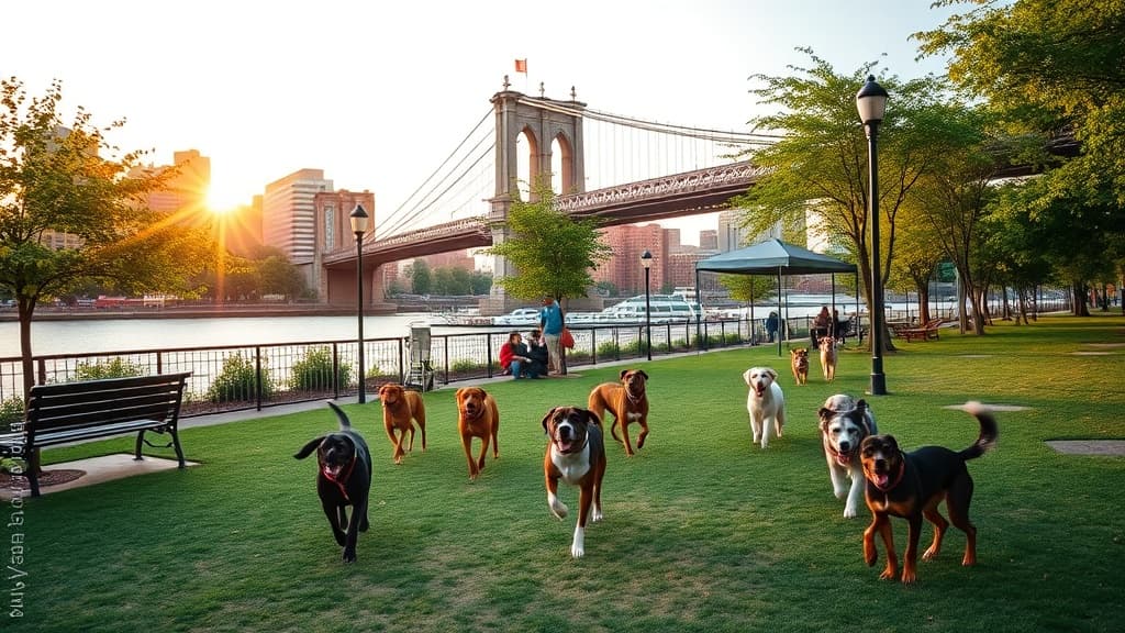 Brooklyn Bridge Park - Pier 6 - Dog Run dog park in New York, NY