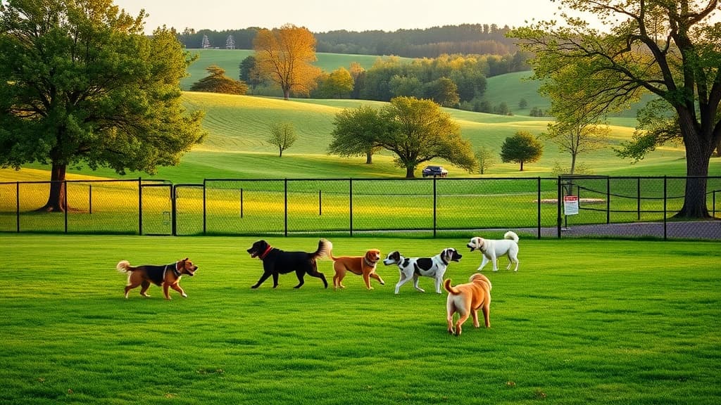 Dog Park at Plain Township Veteran's Park dog park in Canton, OH