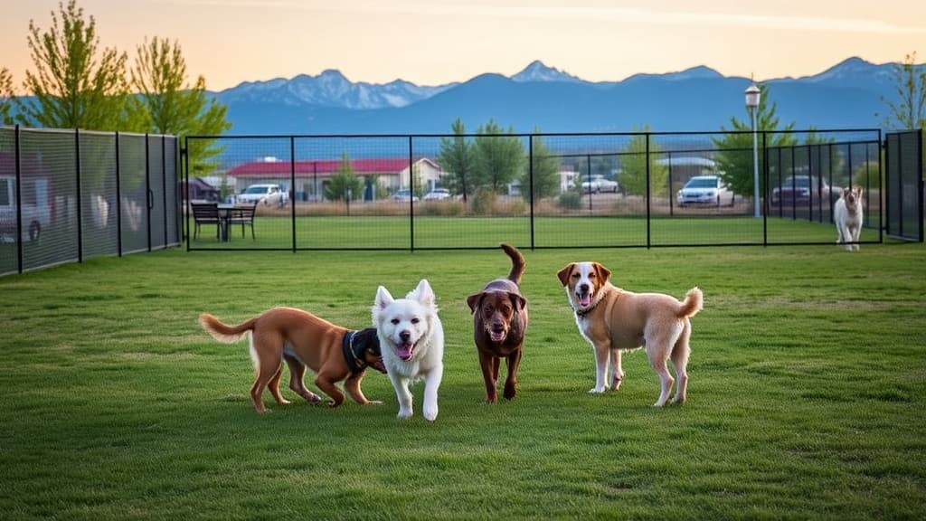 Love's Travel Stop dog park in Pueblo Neighborhood Plaza 2, CO