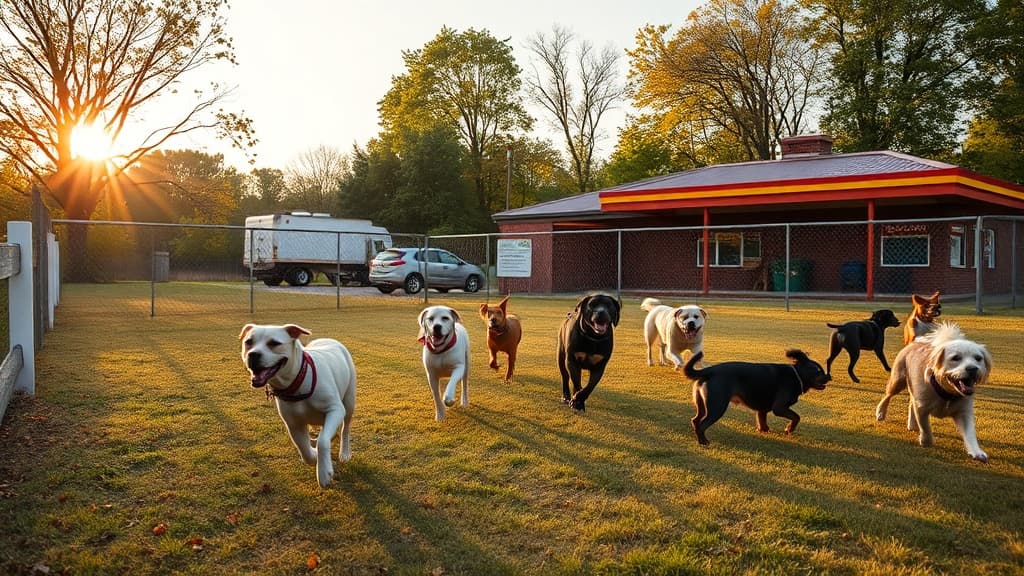 Love's Travel Stop dog park in Upper Sandusky, OH