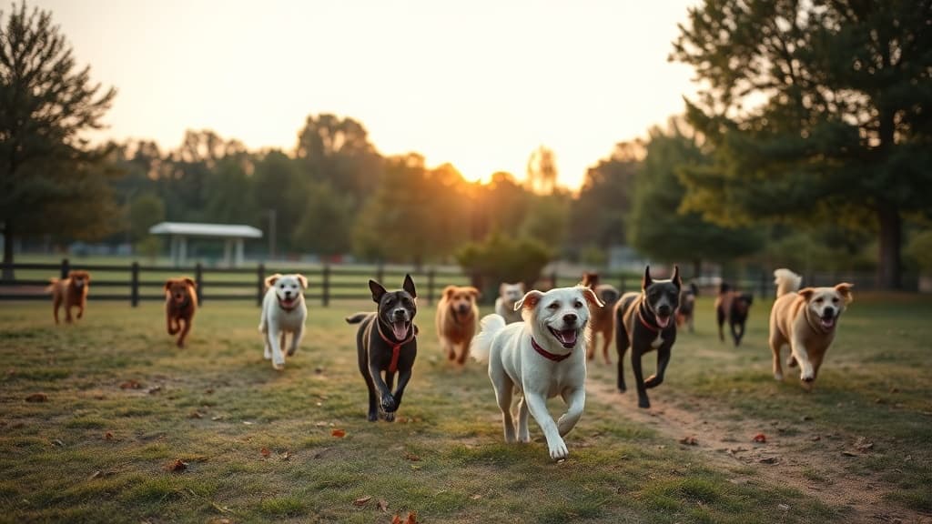 Bark Park dog park in Durham, NC