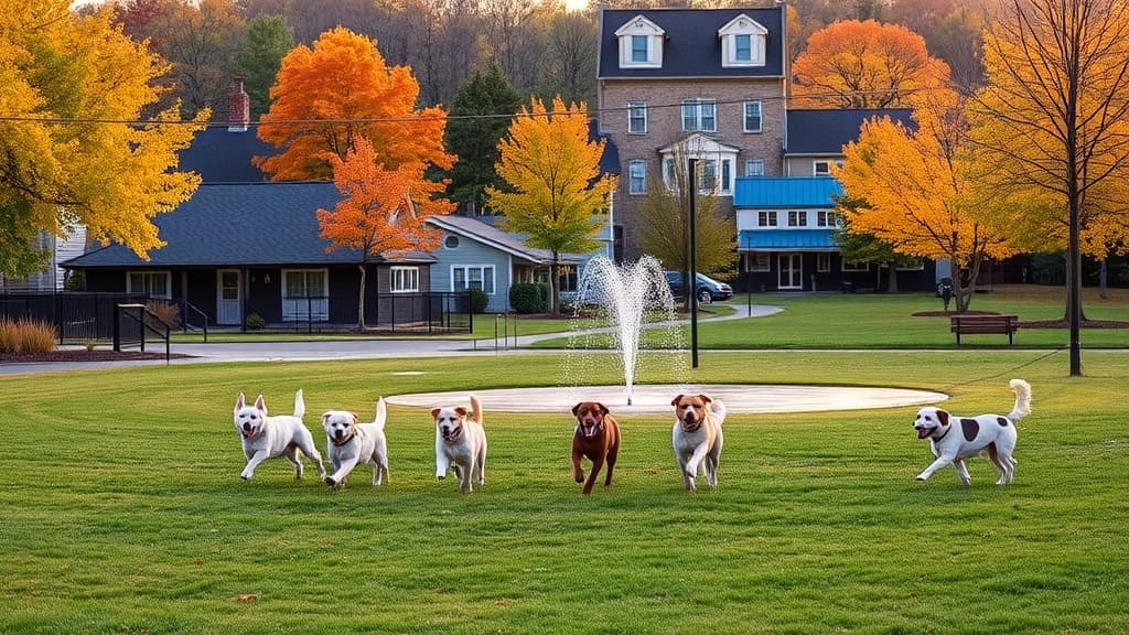Clatter Valley Park dog park in New Milford, CT