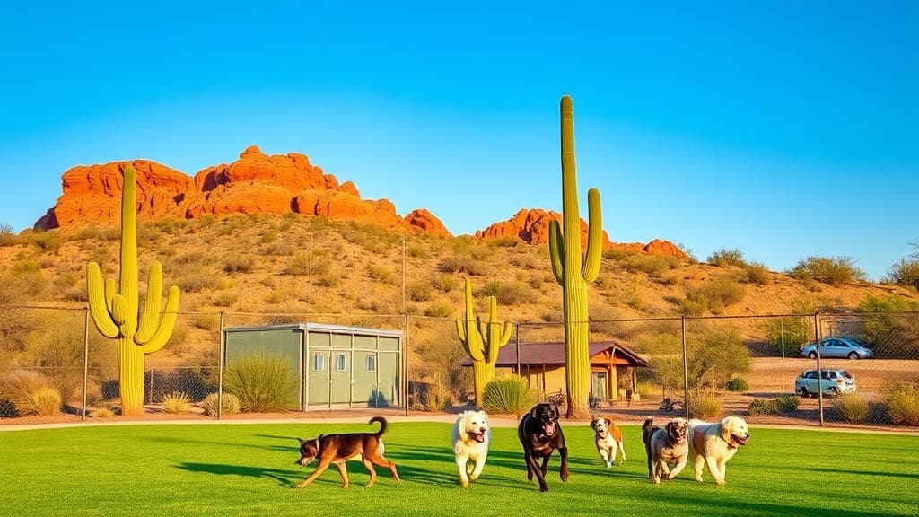 Paloma Community Park dog park in Peoria, AZ