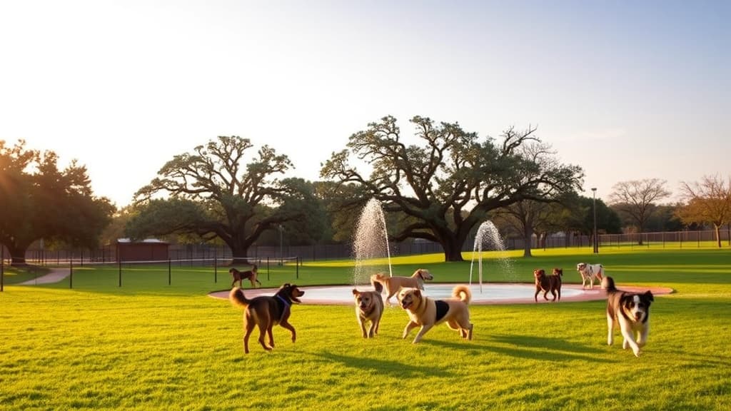 Zilker Metropolitan Park dog park in Austin, TX