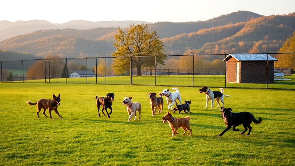 Love's Travel Stop dog park in Skippers, VA