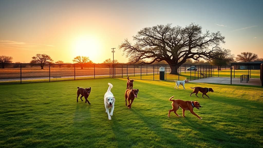 Love's Travel Stop dog park in Van, TX