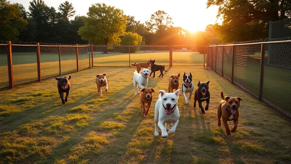 Hilltop Park dog park in Elyria, OH