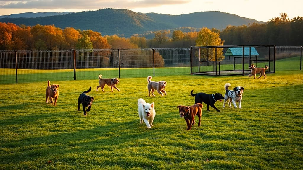 Dog Park at Blake Lane Park dog park in Oakton, VA