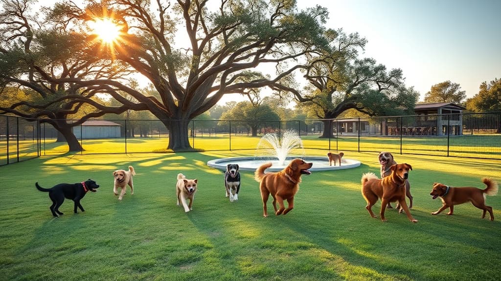 Willow Creek Paw Park dog park in Saginaw, TX