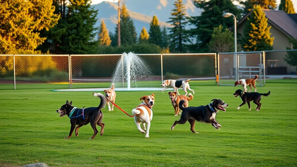 Thurston County Dog Park dog park in Lacey village, WA