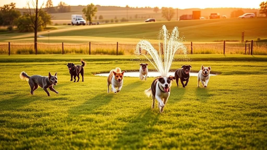 Bark Park dog park in New Castle, IN