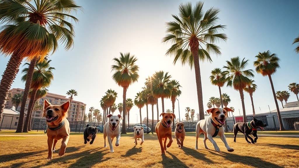 Big Dogs dog park in Los Angeles, CA