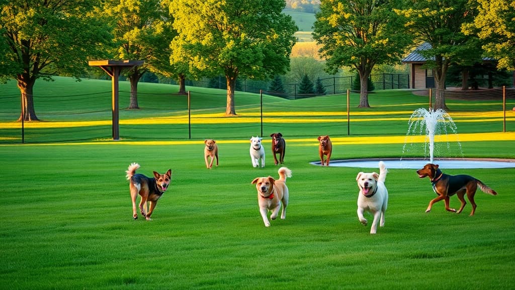 Marge Hartman's Paws Town dog park in Boardman, OH