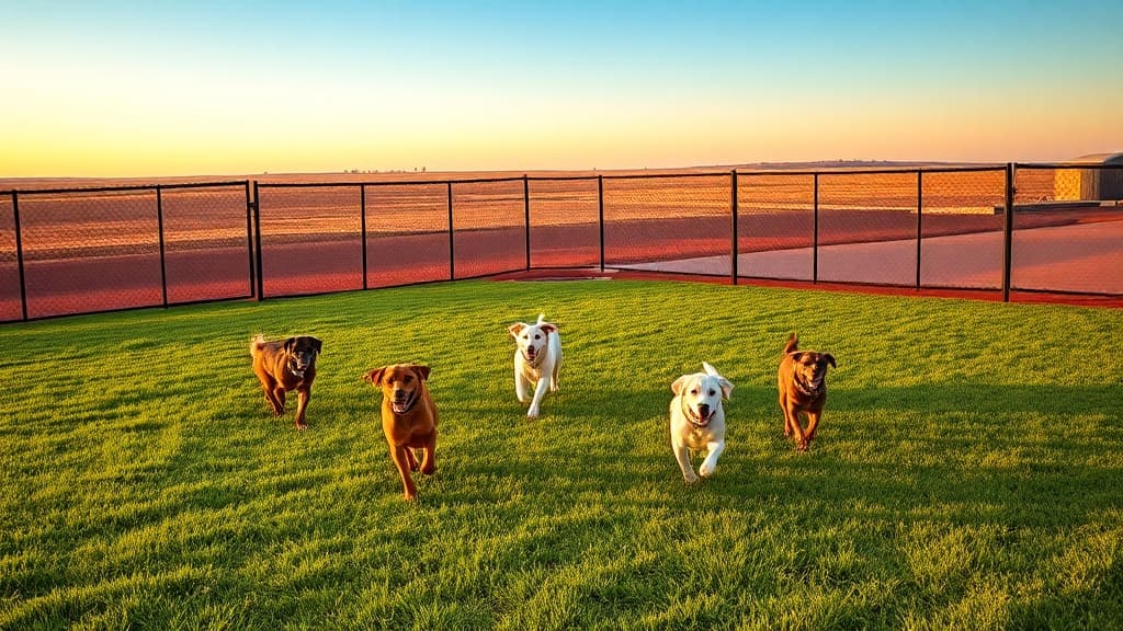 Choctaw Welcome Center dog park in Durant, OK
