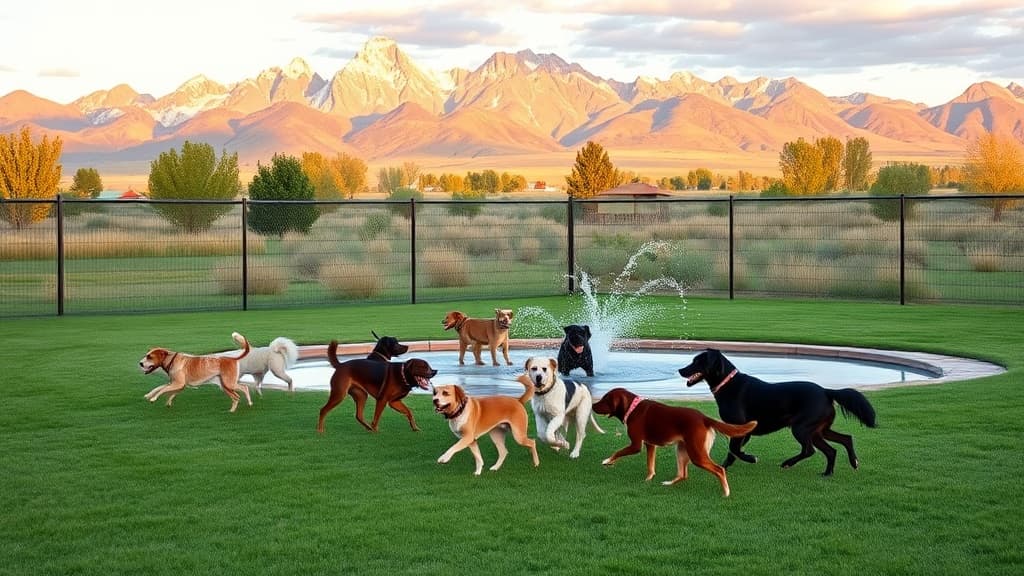 Beck Lake Bark Park dog park in Cody, WY