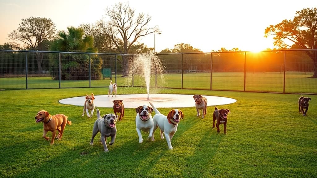Moncus Park Dog Park dog park in Lafayette, LA