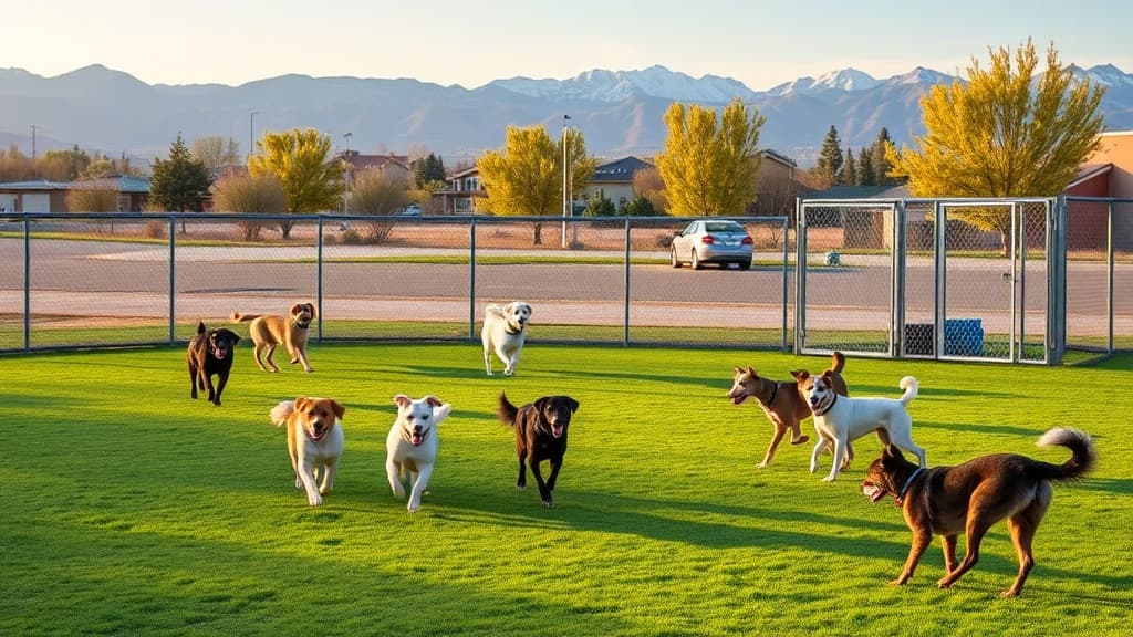 Love's Travel Stop dog park in Grand Junction Neighborhood Plaza 2, CO