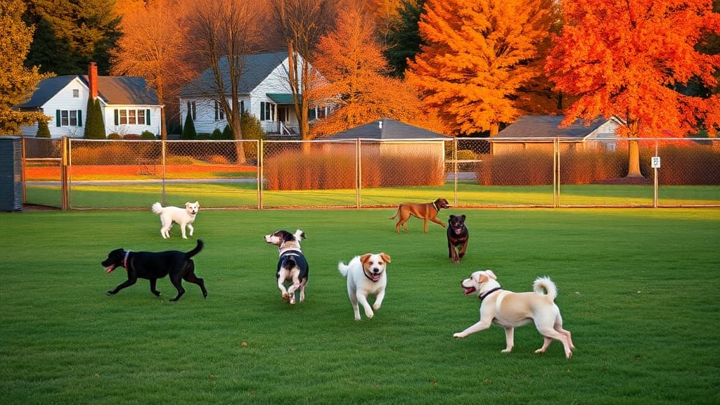 Love's Travel Stop dog park in Willington, CT