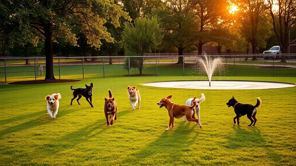 Dog Park at Cooper River Park dog park in Cherry Hill Joint Penton Pavillion, NJ
