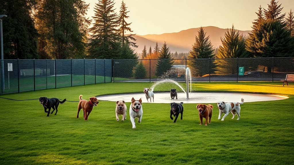 Dog Park at Ace of Hearts Rotary Park dog park in Anacortes, WA