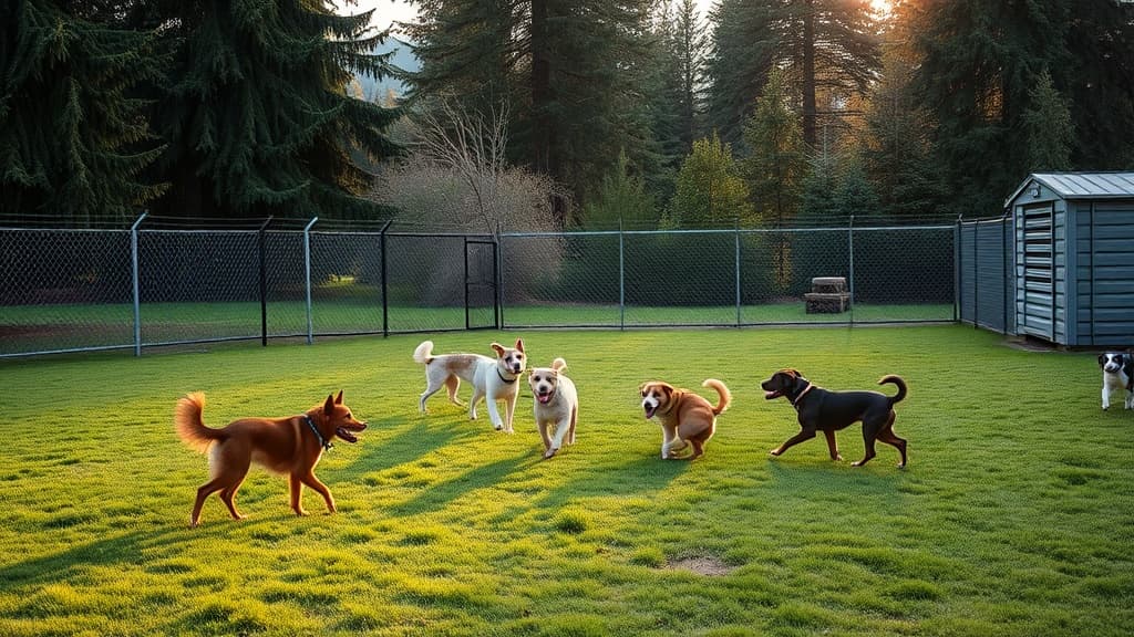 McLane Dog Park dog park in Olympia village, WA